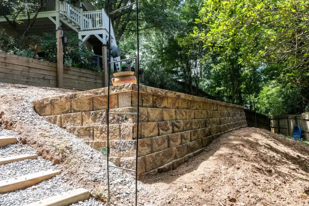 retaining walls in alpharetta GA by Southern Property Services